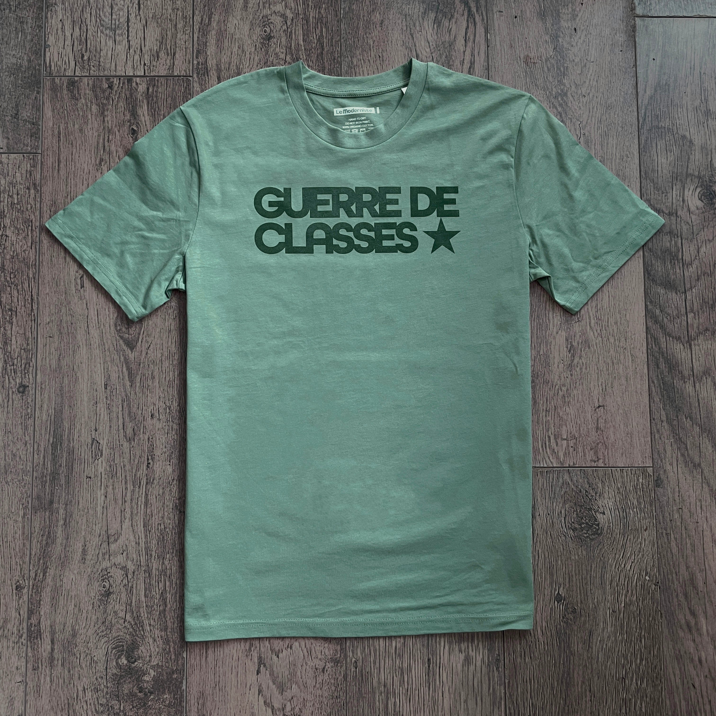Guerre des Classes Green T-shirt