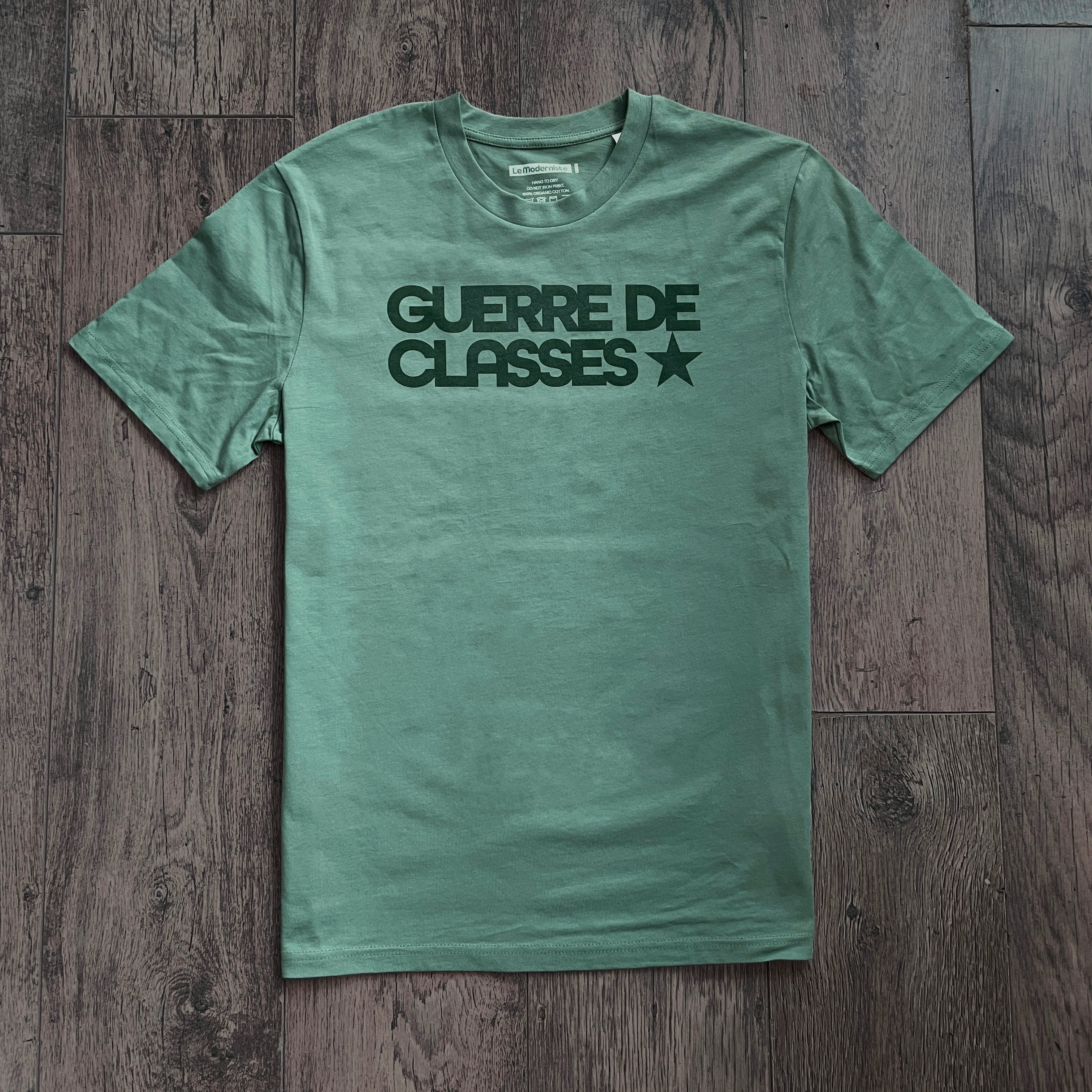 Guerre des Classes Green T-shirt