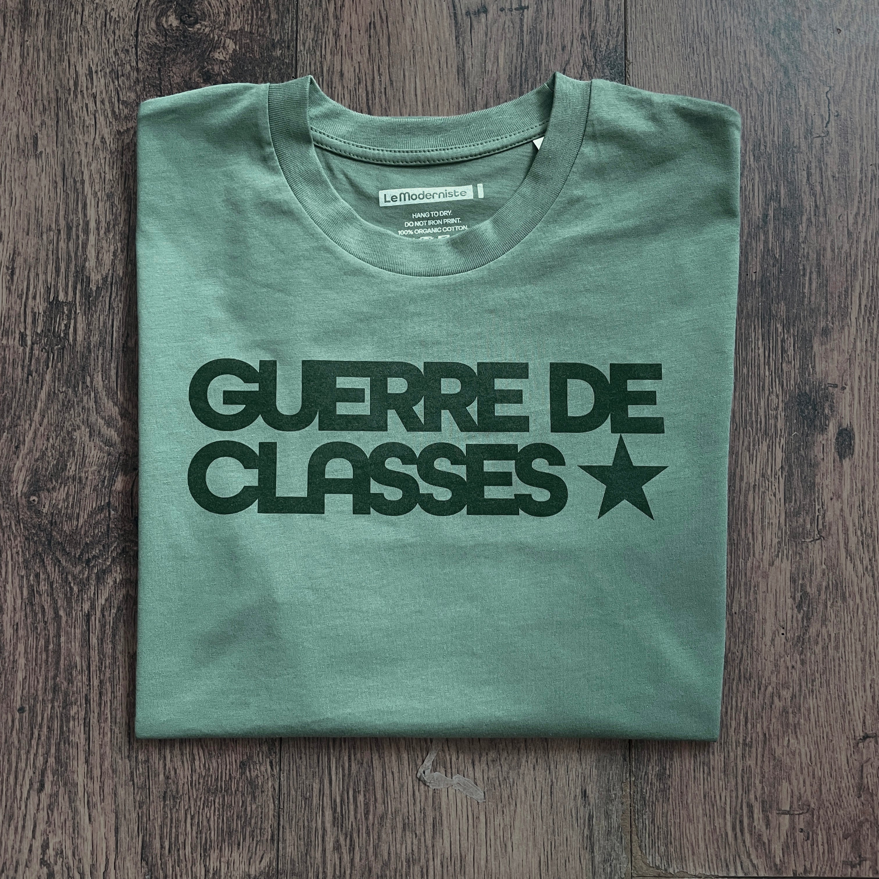 Guerre des Classes Green T-shirt