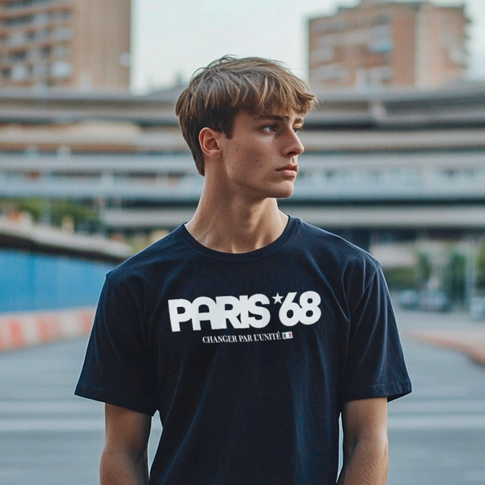 Paris 68 Navy T-shirt