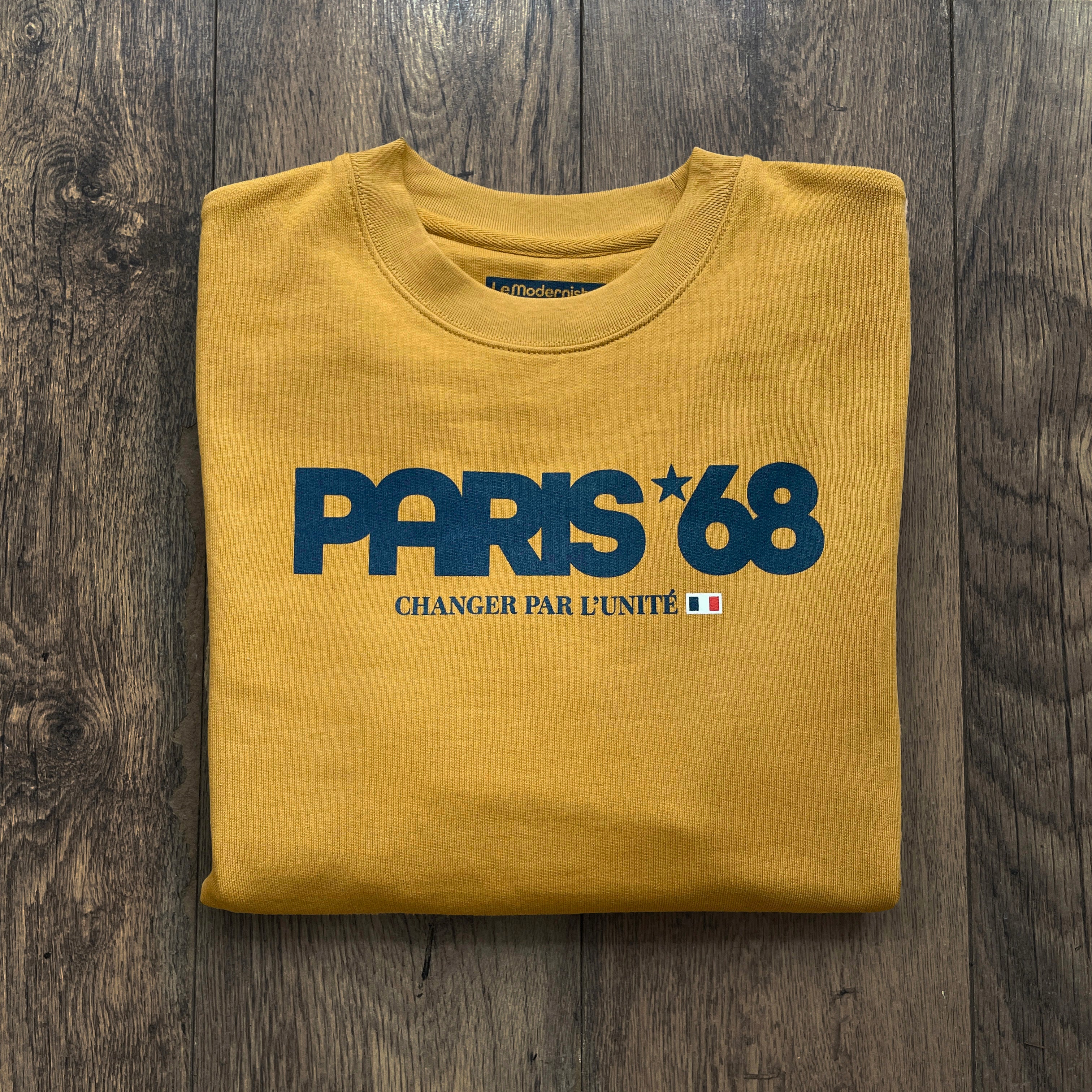 Paris 68 sweatshirt ochre