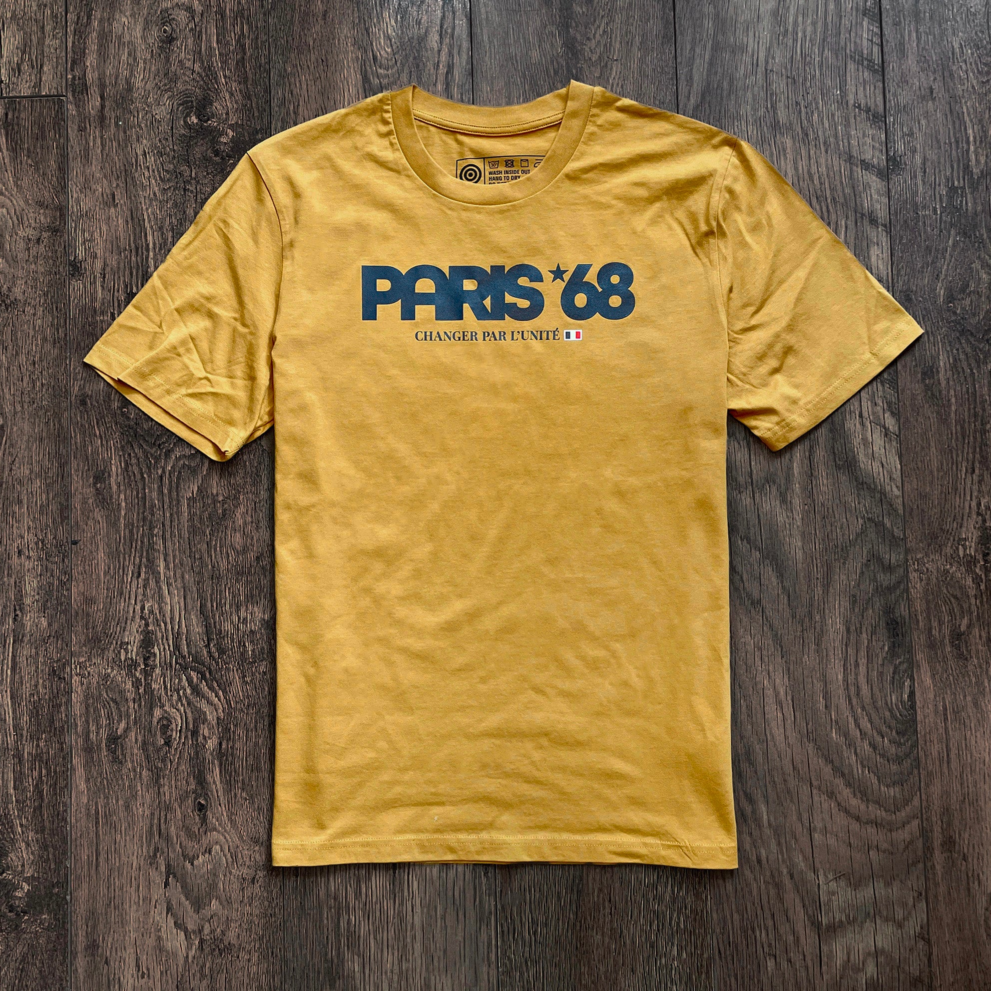 Paris 68 t-shirt ochre