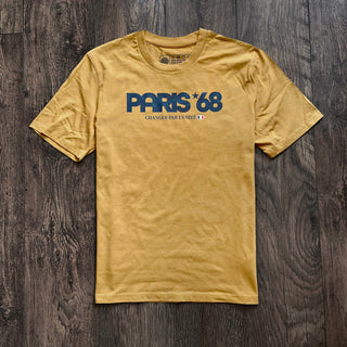 Paris 1968 ochre t-shirt