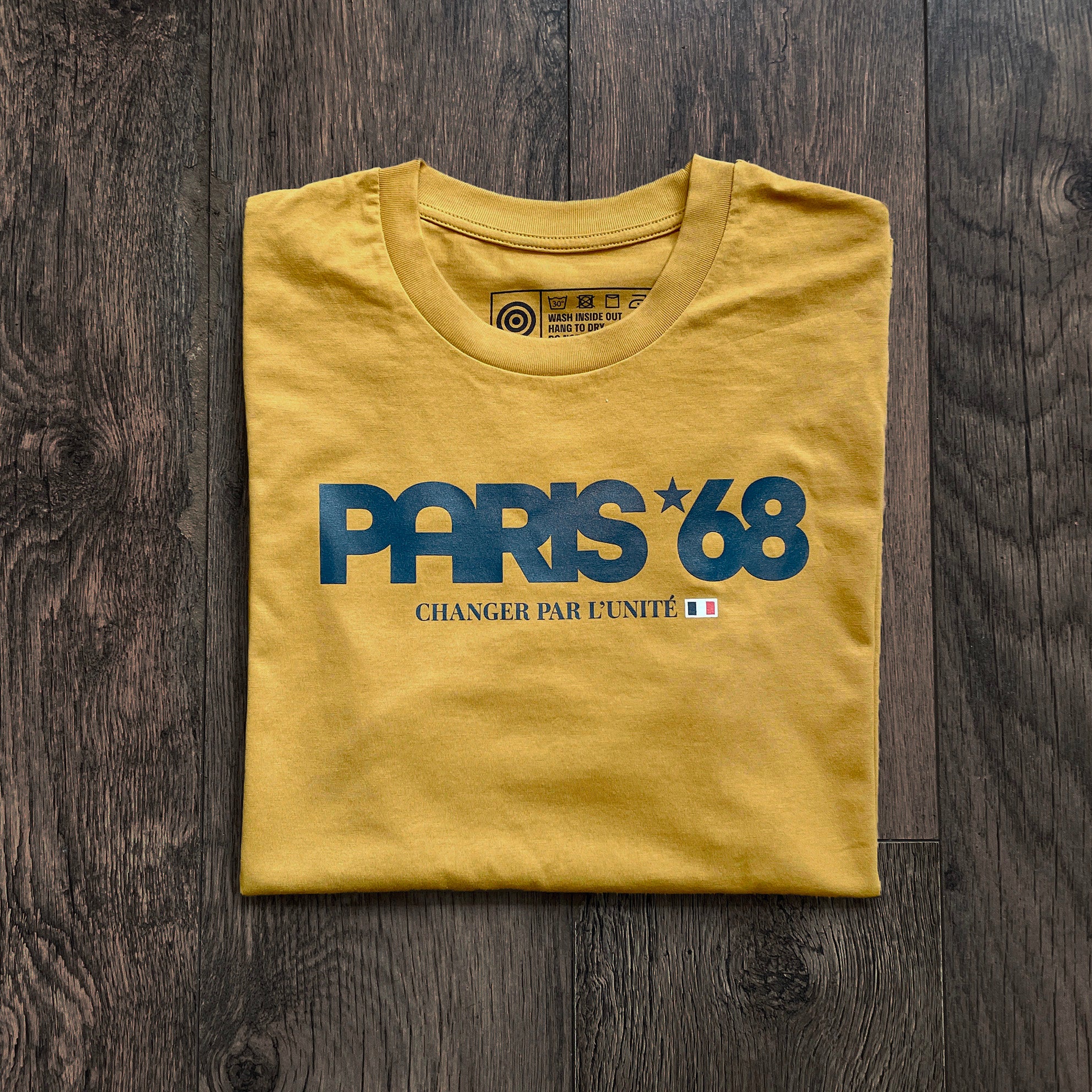 Paris 68 t-shirt ochre