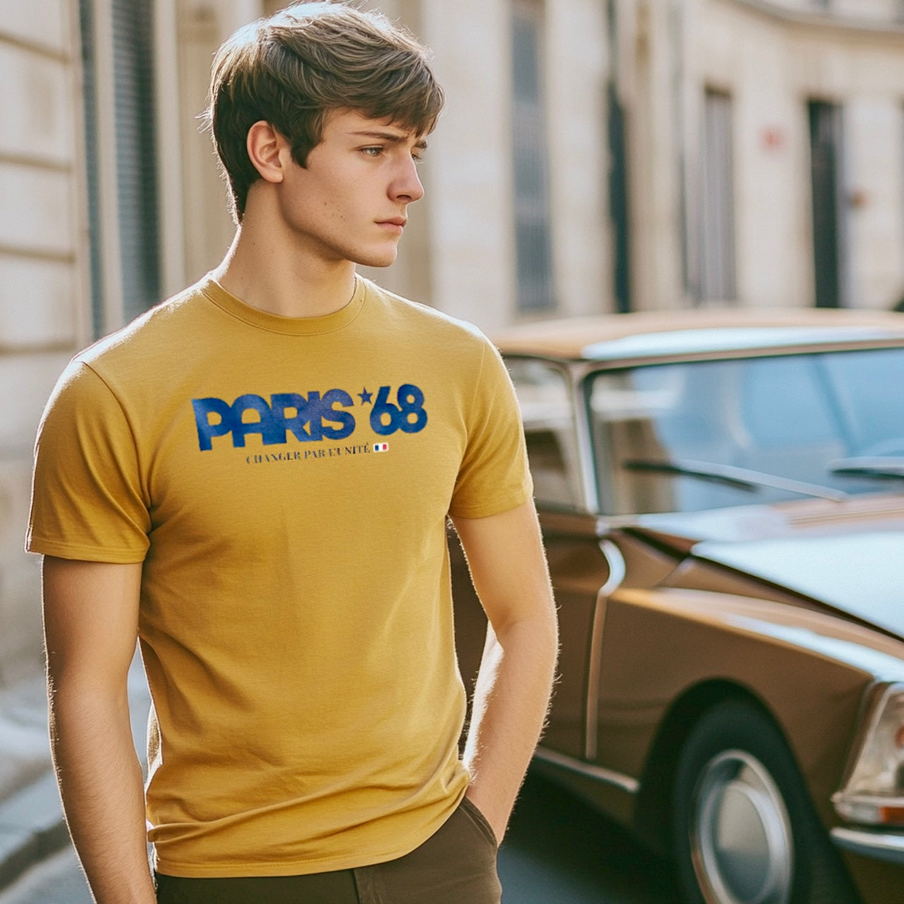 Camiseta Paris 68 Ocre 