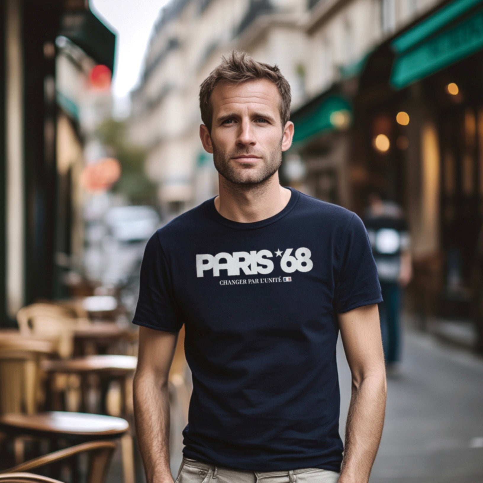 Paris 68 Navy T-shirt