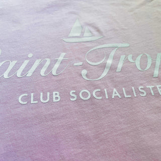 Saint-Tropez Socialiste Pink White T-shirt