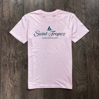 Saint-Tropez Socialiste Pink Blue T-shirt