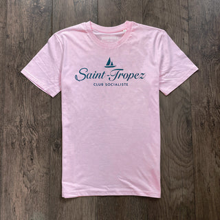 Saint-Tropez Socialiste Pink Blue T-shirt